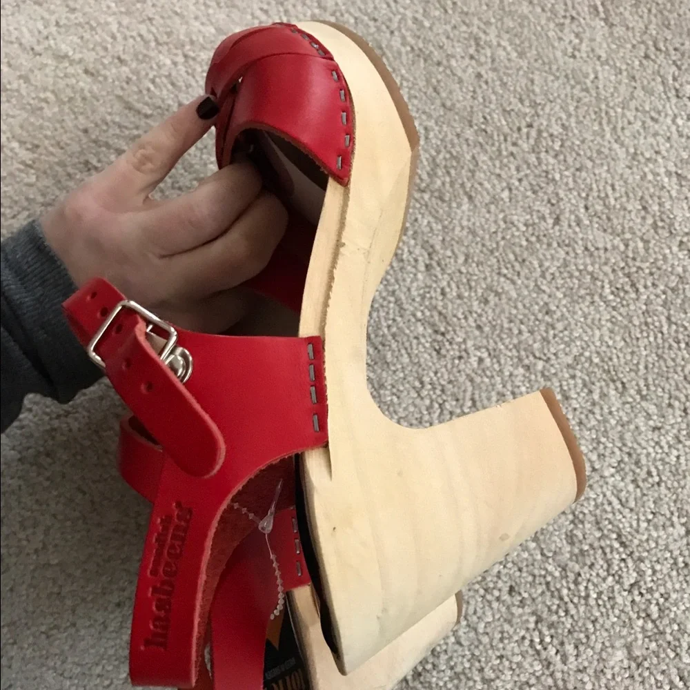 Anthropologie Red clog Sandals - Picture 3 of 4